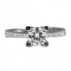 انگشتر زنانه نقره سولیتر طرح الماس کد P21546