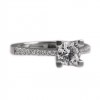 انگشتر زنانه نقره سولیتر طرح الماس کد P21546