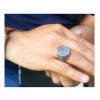 انگشتر مردانه نقره سنگ عقیق اصل کد P20991