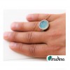 انگشتر مردانه نقره سنگ عقیق خاص کد P19010