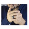 انگشتر مردانه نقره مدل اسپرت آمریکا کد P21285