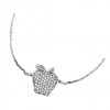دستبند نقره دخترانه طرح سیب کد P20523