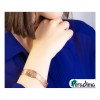 دستبند نقره زنانه طرح گل کد P21347