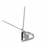 گردنبند آویز نقره دخترانه طرح تاج کد P21136