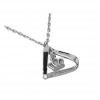 گردنبند آویز نقره دخترانه طرح تاج کد P21136