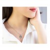 گردنبند دخترانه نقره طرح ماه آبان کد P21252