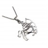 گردنبند دخترانه نقره طرح ماه آذر کد P21244