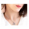 گردنبند دخترانه نقره طرح ماه آذر کد P21244