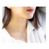 گردنبند دخترانه نقره طرح ماه اسفند کد P21255