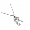 گردنبند دخترانه نقره طرح ماه بهمن کد P21254