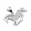 گردنبند نقره دخترانه طرح اسب کد P20749