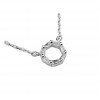 گردنبند نقره دخترانه طرح حلقه کد P21227