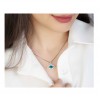 گردنبند نقره دخترانه طرح چشم P21316
