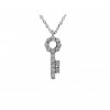 گردنبند نقره دخترانه طرح کلید نگین دار کد P17098