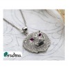 گردنبند نقره دخترانه نگین دار کد P21256