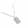 گردنبند نقره طرح حکاکی وان یکاد کد P20493